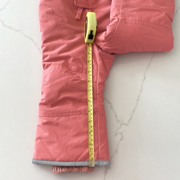 Hanna Anderson outer wear, insulated snow overalls size 80, in pink (blush). - Picture 5 of 6